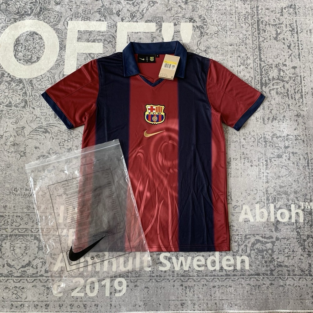Nike FC Barcelona 125th Anniversary Home Jersey Mens Size Small Soccer Shirt NWT